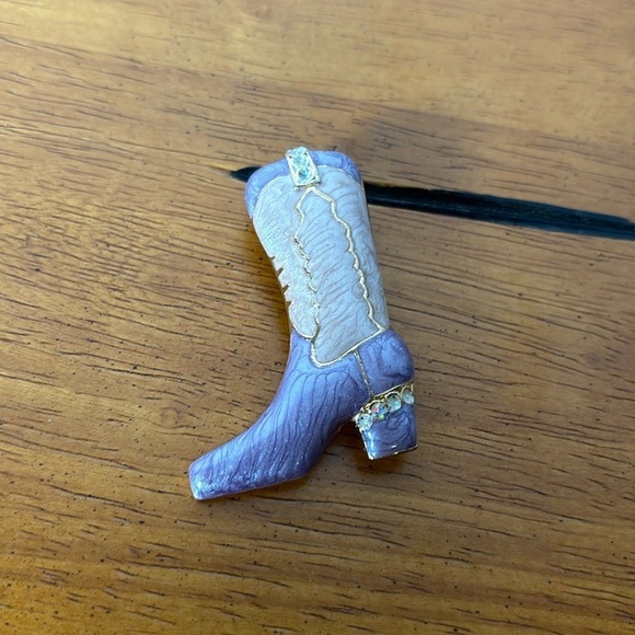 Vintage Boot Brooch - Picture 1 of 2